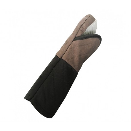 Gants anti-chaleur de cuisine textile + silicone 200° C max. Longueur 32cm  - Memphis Product