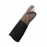 Gants anti-chaleur de cuisine textile + silicone 200° C max. Longueur 32cm