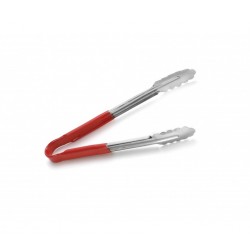 Pince inox 18/0 manche rouge 23cm