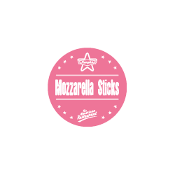 Etiquette identification plat MOZZARELLA STICKS avec boite distributrice de 500 étiquettes-Livraison à domicile