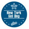 Etiquettes NEW YORK Hot Dog x 500