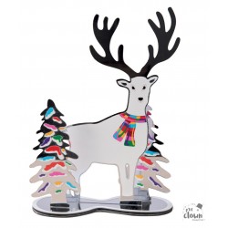 NOEL DECO EFFET MIROIR RENNE 20CM