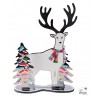 NOEL DECO EFFET MIROIR RENNE 20CM