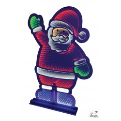 NOEL PERE NOEL LED 74CM