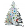 NOEL DECO EFFET MIROIR SAPINS MULTICOULEUR 20CM