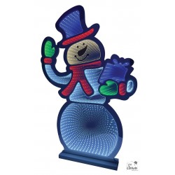 NOEL BONHOMME DE NEIGE LED 76CM