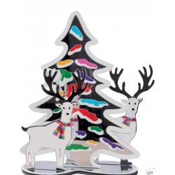NOEL DECO EFFET MIROIR SAPIN RENNES 20cm