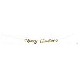 NOEL GURLANDE MERRY CHRISMAS OR 2M