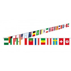 guirlande drapeaux 32 pays 10M