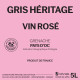 VIN ROSÉ GRIS HERITAGE - IGP d'OC- BIB 5 L