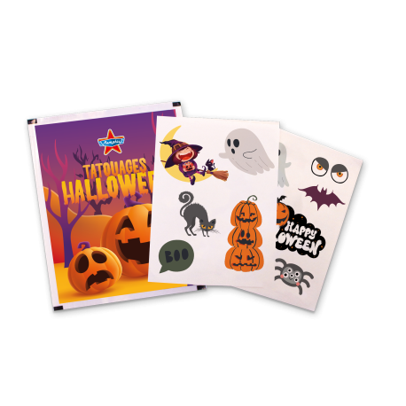 Tattoo Halloween - boite de 120 pochettes