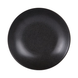assiette salade grande 25cm vesuvio noir x6