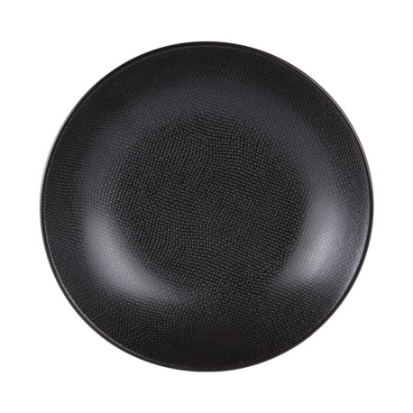 assiette salade grande 25cm vesuvio noir x6