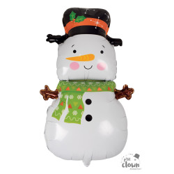 Ballon aluminium Bonhomme de neige