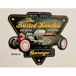 Plaque Métal décorative Garage 35 x 39 cm