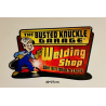 Plaque Métal décorative garage shop 40 x 27 cm