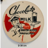 Plaque Métal décorative Chocolate 30 cm diametre