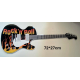 Plaque Métal décorative guitard rock 72 x 27 cm