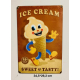 Plaque Métal décorative Ice Cream 34.5 x 28.2 cm