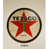 Plaque Métal décorative Texaco diam 30