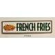 Plaque Métal décorative french fries 51 x 12.8 cm