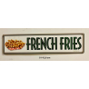 Plaque Métal décorative french fries 51 x 12.8 cm