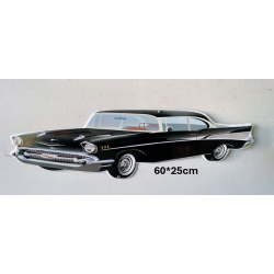 Plaque Métal décorative voiture 60 x 25 cm