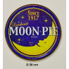 Plaque Métal décorative Moon Pie diam 30