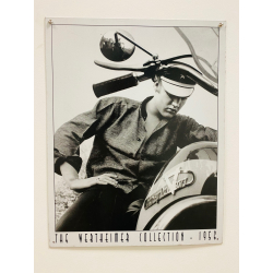 Plaque Métal décorative king moto 32x40.5