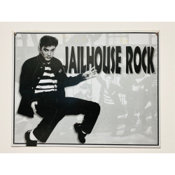Plaque Métal décorative jailhouse rock king 40.5x32